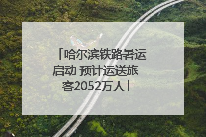 哈尔滨铁路暑运启动 预计运送旅客2052万人
